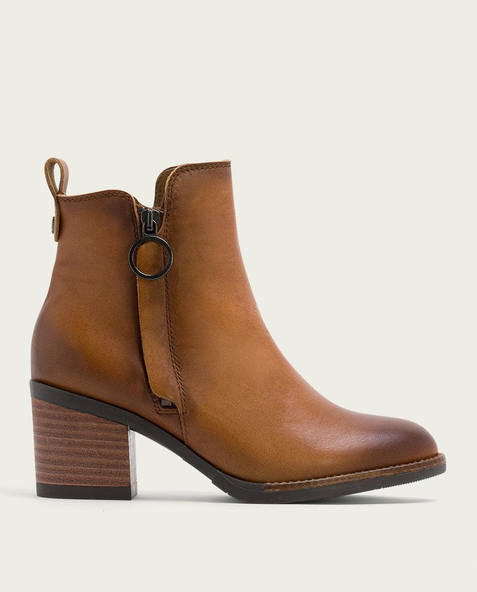 porronet BOTINES DE PIEL CUERO CON CREMALLERA JAELA