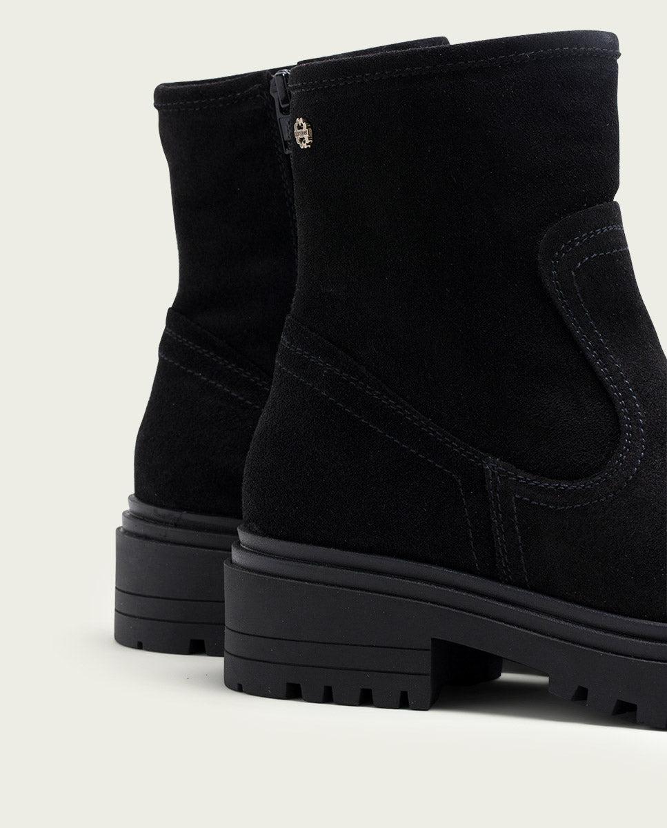 Porronet BOTINES DE PIEL NEGROS CON CREMALLERA FIDES