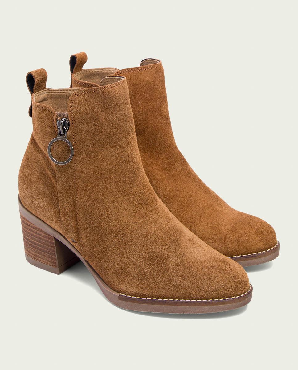 Porronet BOTINES DE TACÓN CUERO CON CREMALLERA NERY