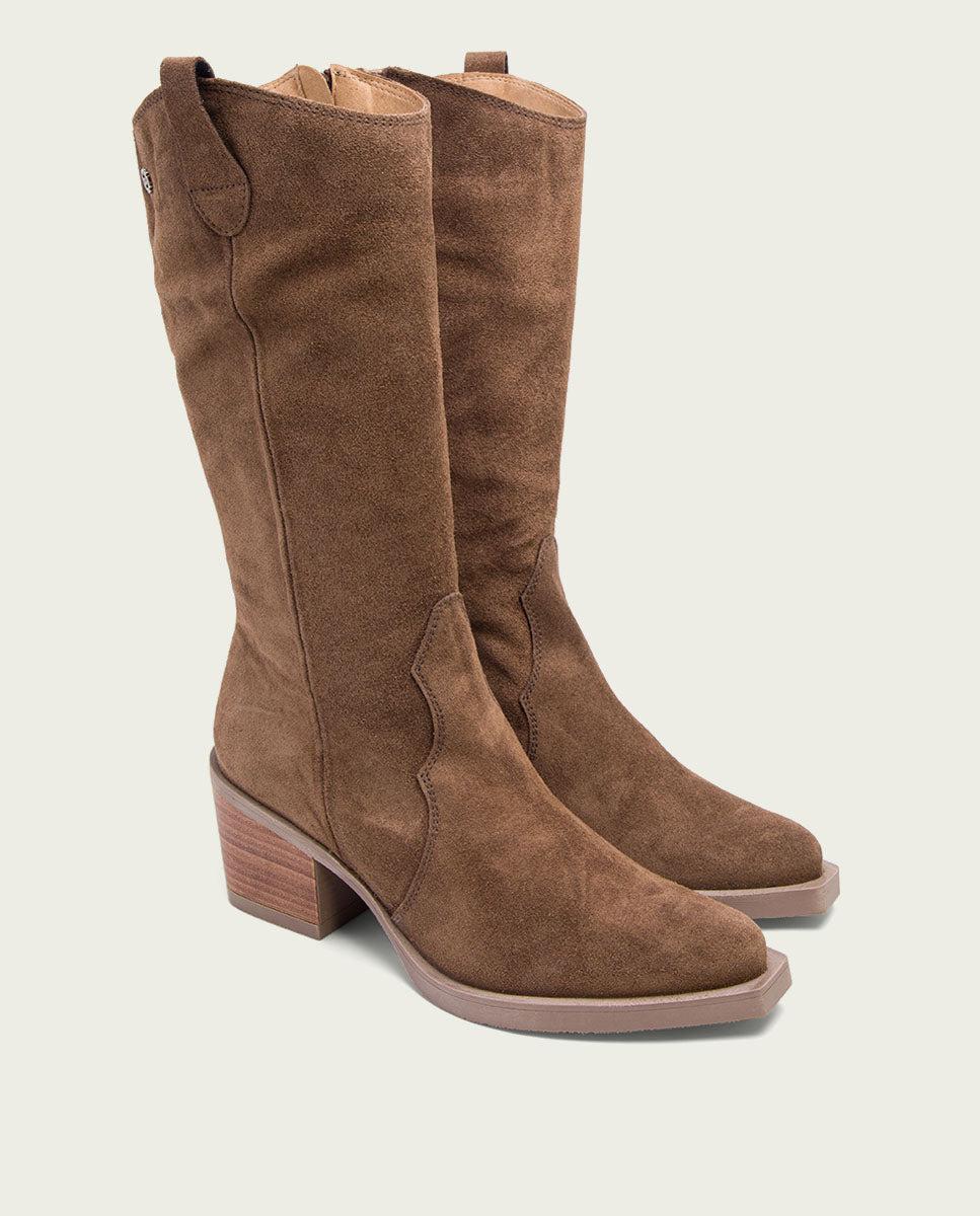 Porronet BOTAS COWBOY MOKA CON CREMALLERA JAVA
