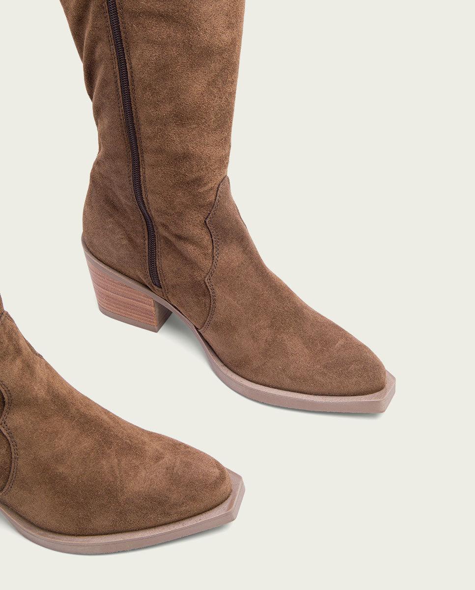 Porronet BOTAS COWBOY MOKA CON CREMALLERA JAVA