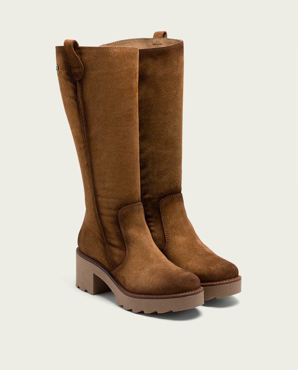 Porronet BOTAS DE PIEL CON CREMALLERA CUERO MEGHAN