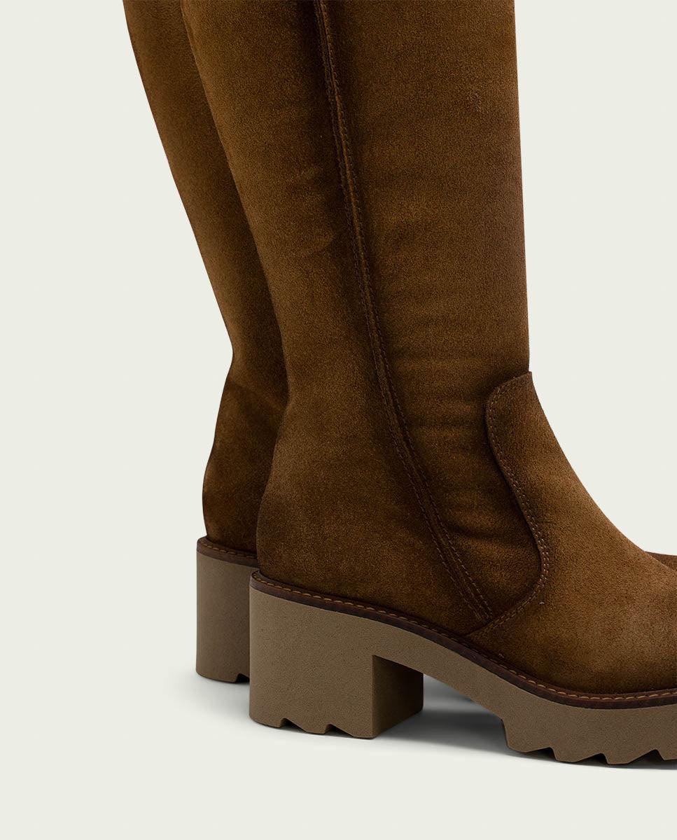 Porronet BOTAS DE PIEL CON CREMALLERA CUERO MEGHAN