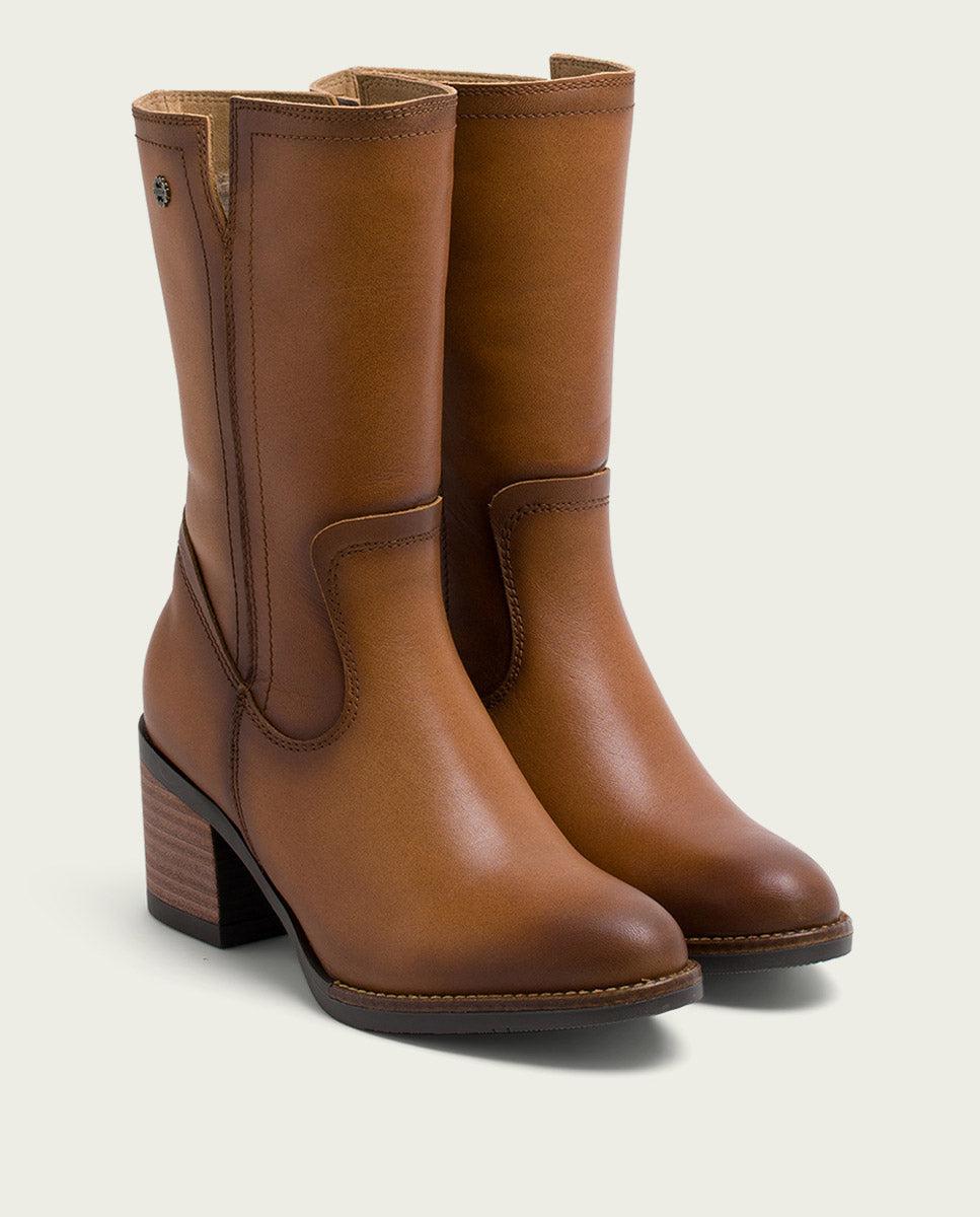 Porronet BOTAS DE PIEL CUERO CON CREMALLERA JANIA