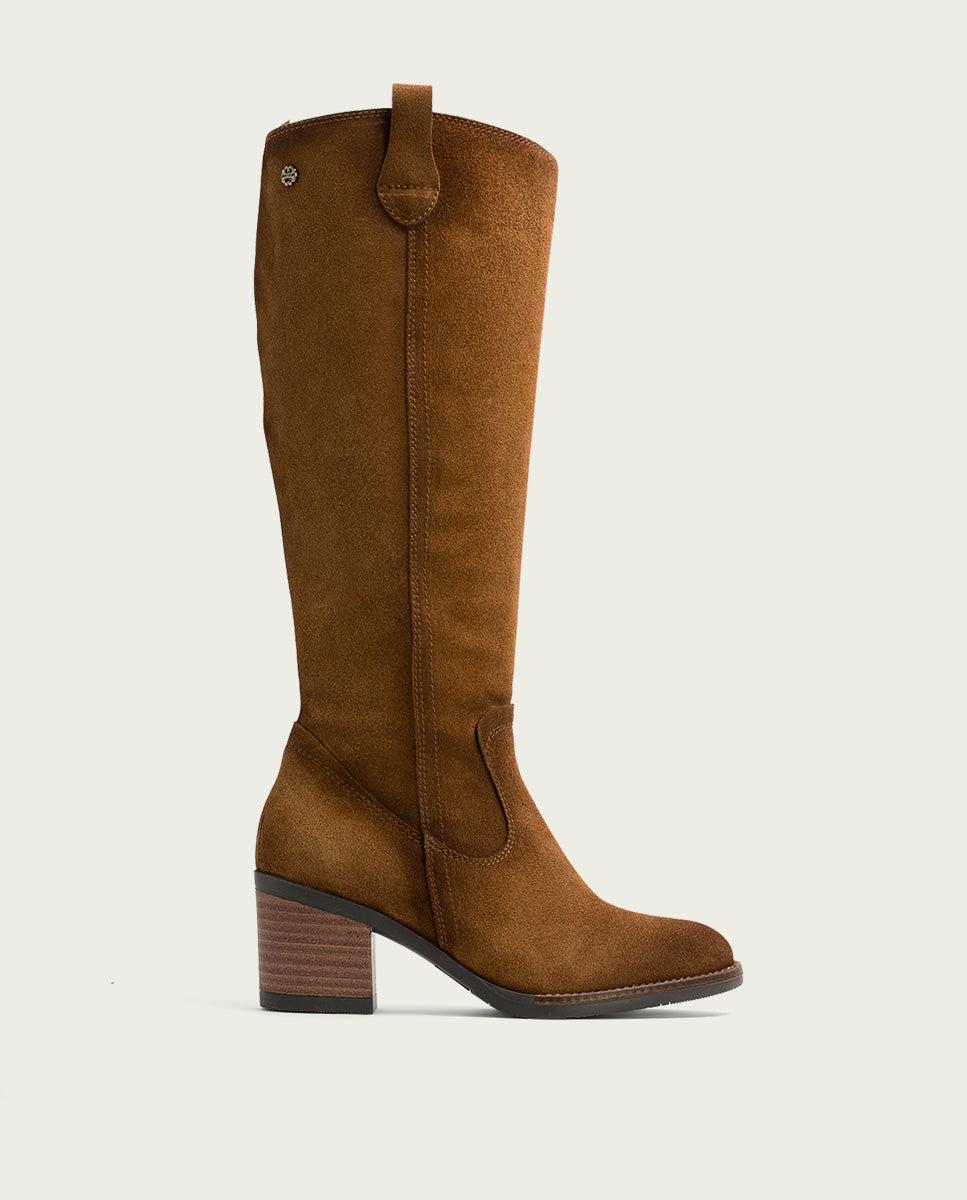 Porronet BOTAS DE PIEL CUERO CON CREMALLERA JIMAE