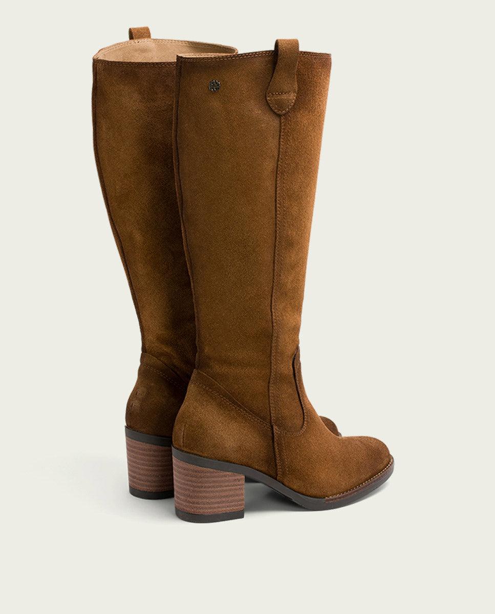 Porronet BOTAS DE PIEL CUERO CON CREMALLERA JIMAE