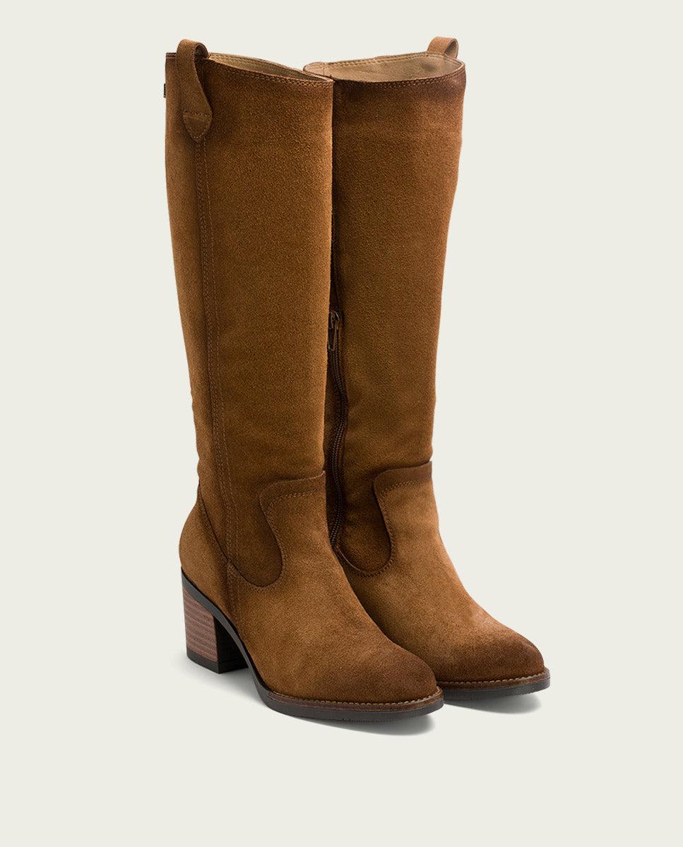 Porronet BOTAS DE PIEL CUERO CON CREMALLERA JIMAE