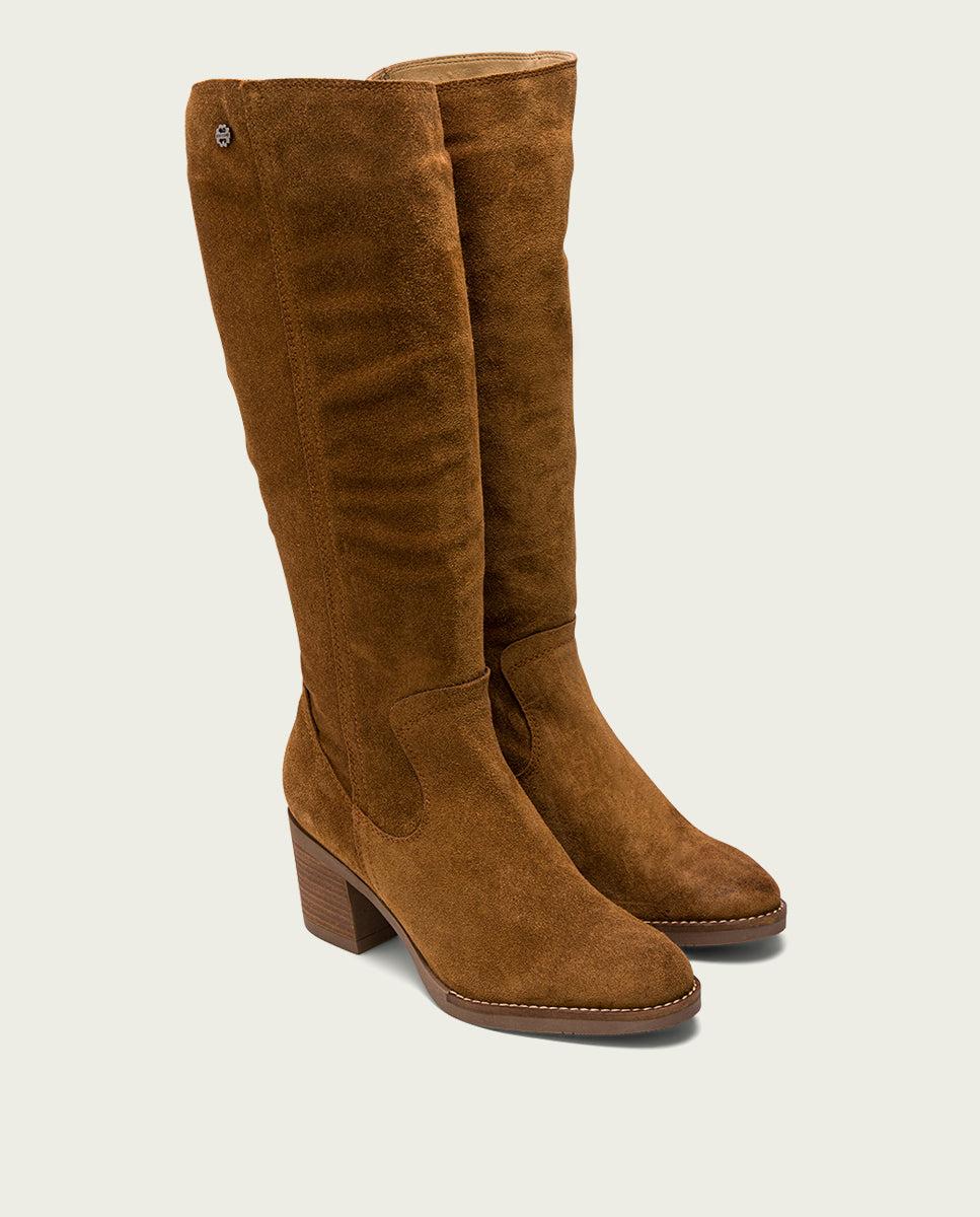 Porronet BOTAS DE TACÓN CUERO CON CREMALLERA NORA