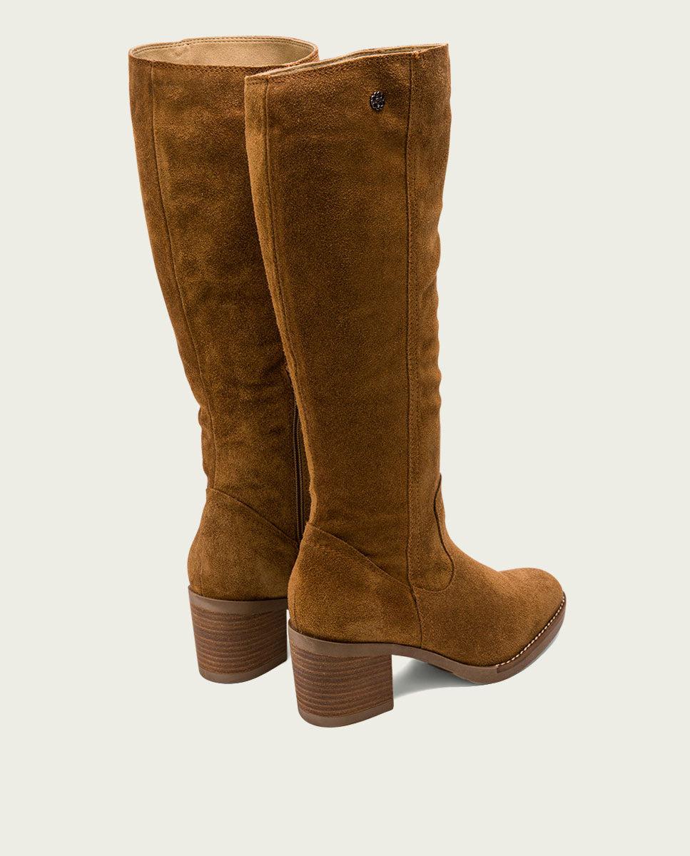 Porronet BOTAS DE TACÓN CUERO CON CREMALLERA NORA