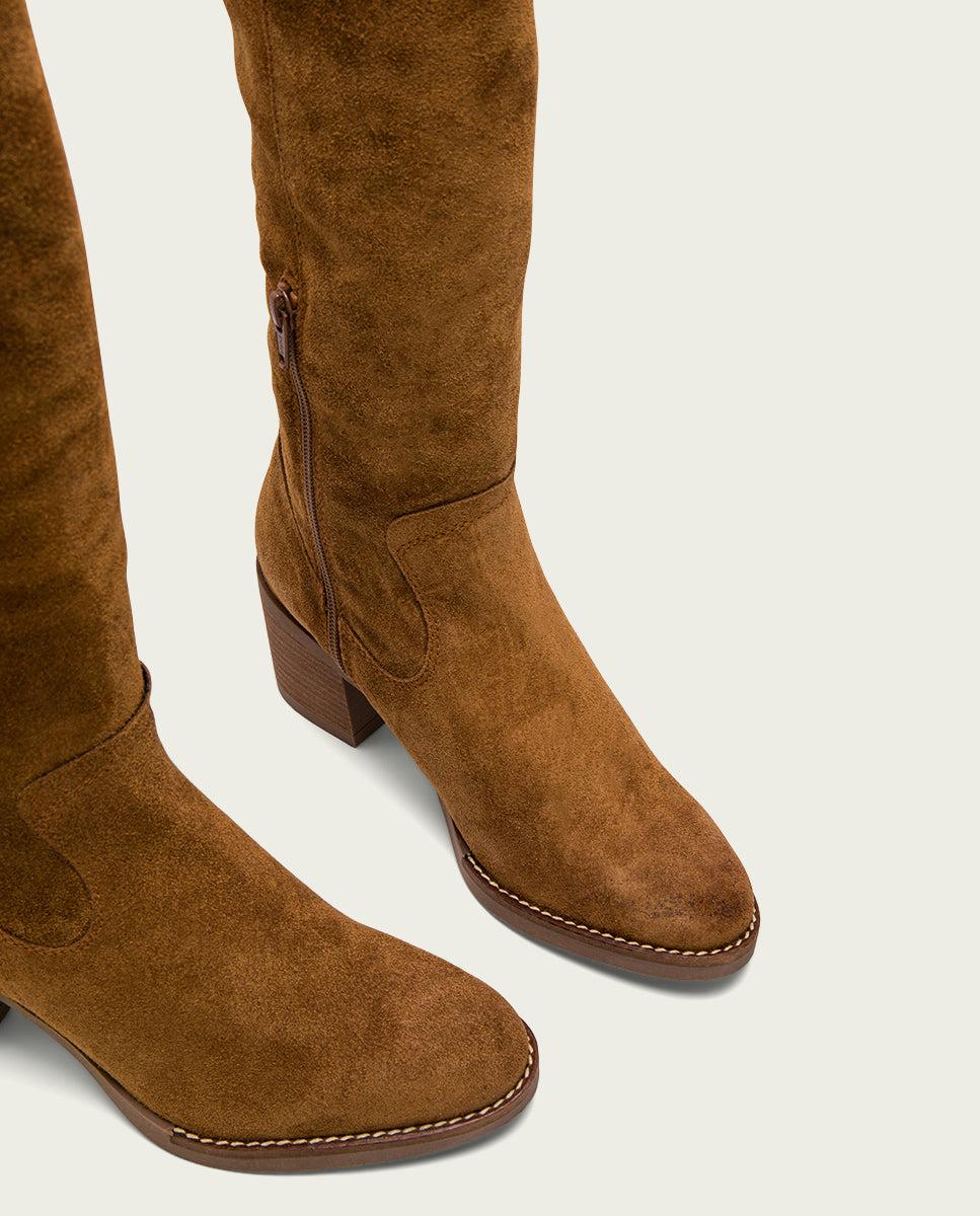 Porronet BOTAS DE TACÓN CUERO CON CREMALLERA NORA