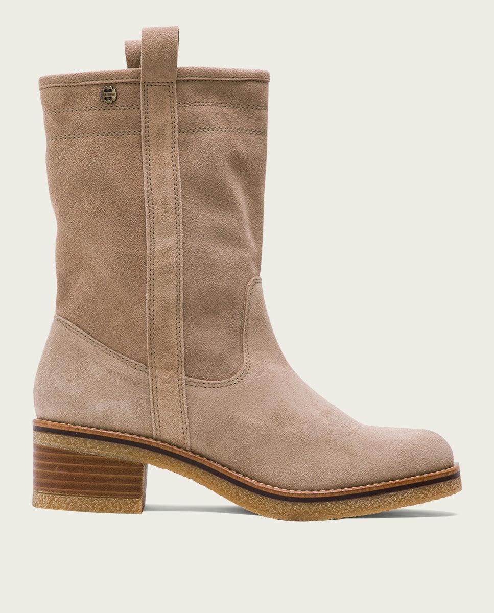 porronet BOTAS PLANAS ARENA CON TIRADORES PAULA