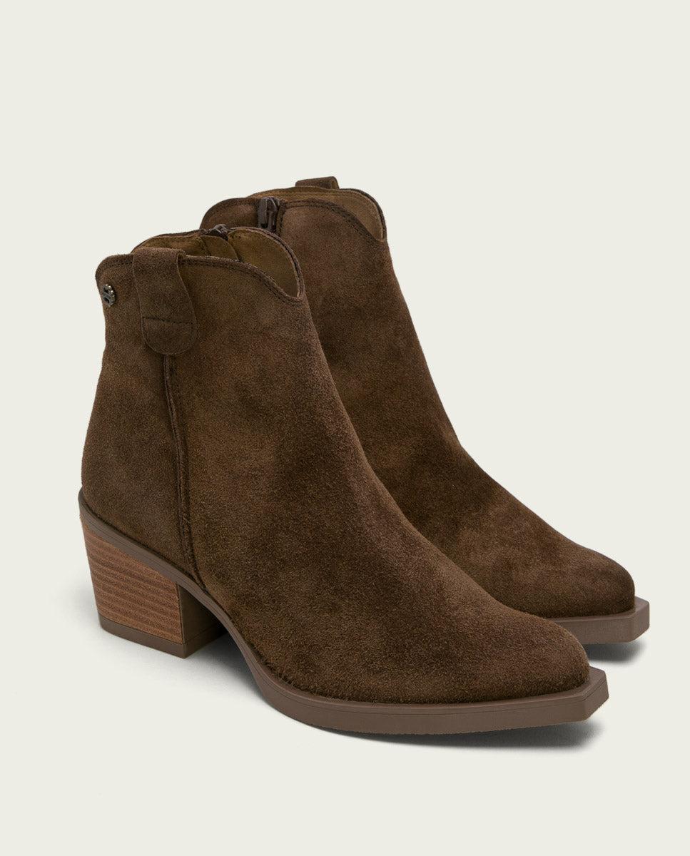 Porronet BOTINES COWBOY MOKA CON CREMALLERA JARA