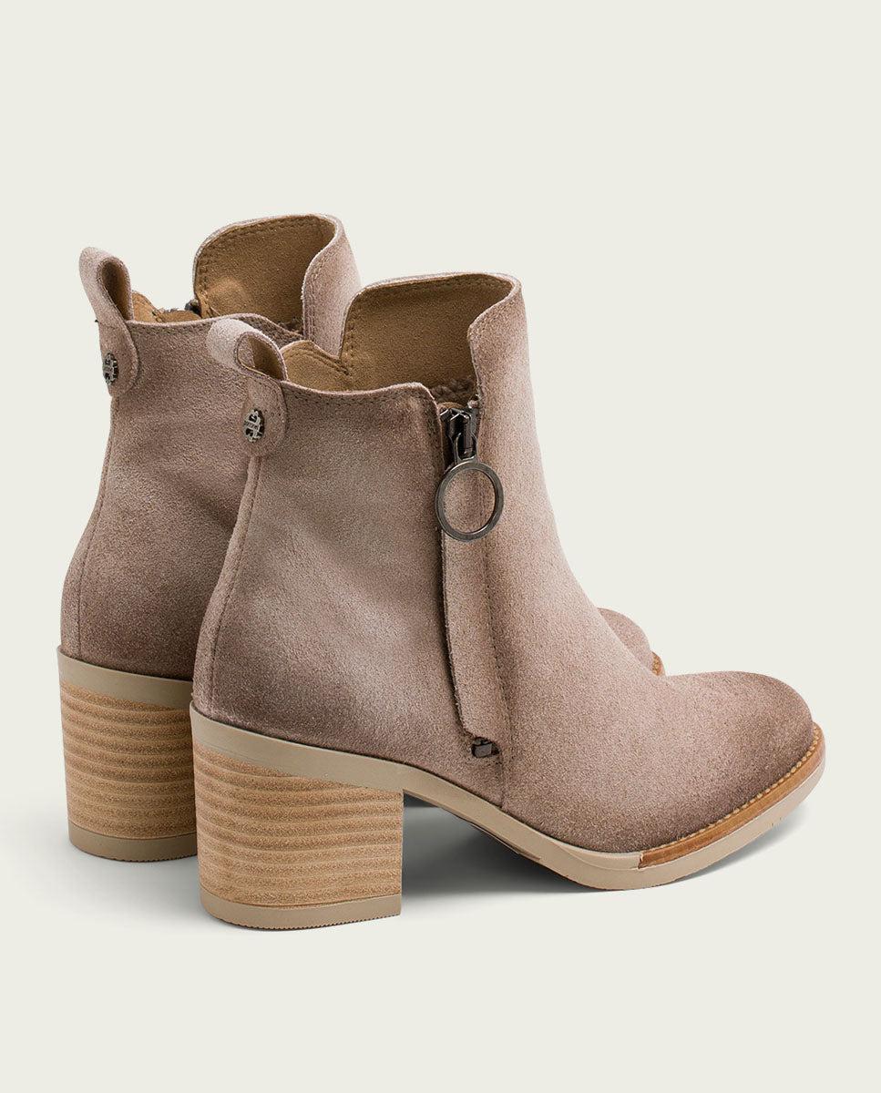 Porronet BOTINES DE PIEL ARENA CON CREMALLERA JUNO