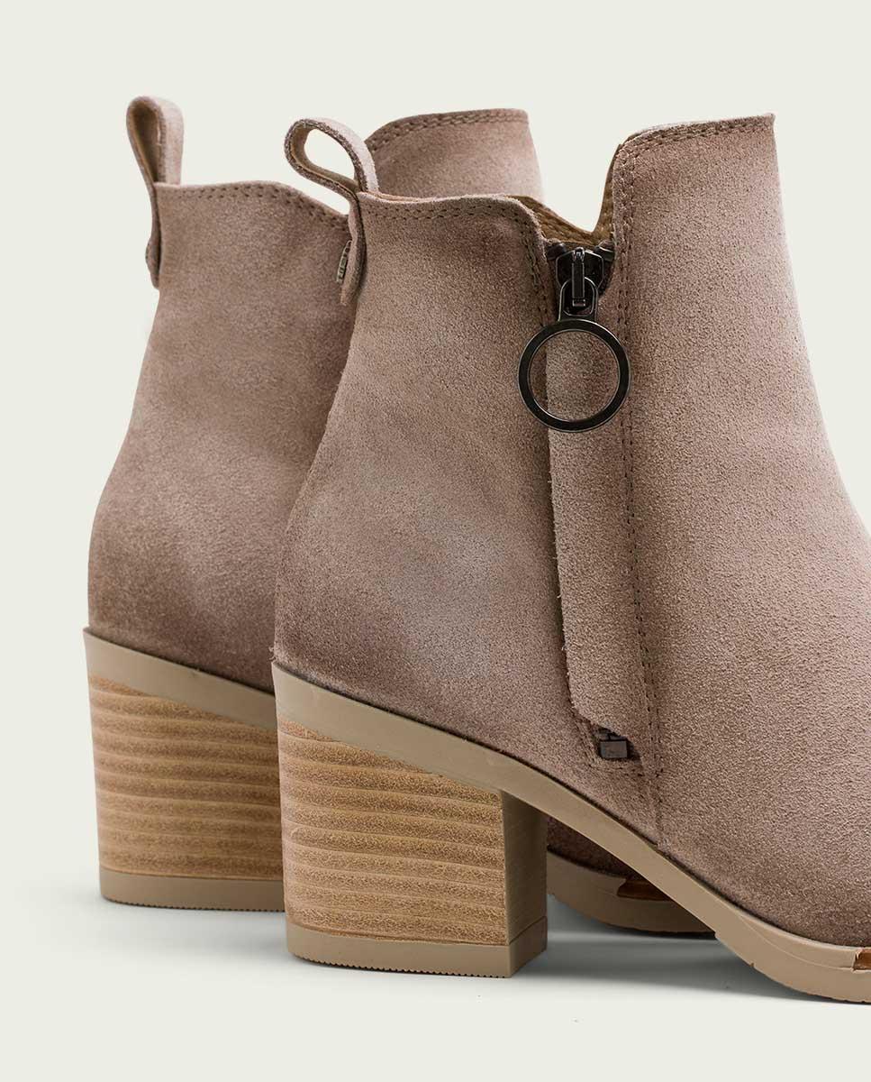 Porronet BOTINES DE PIEL ARENA CON CREMALLERA JUNO