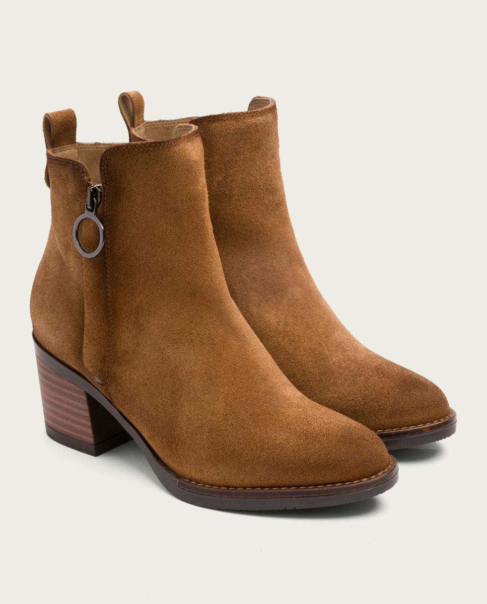 Porronet BOTINES DE PIEL CUERO CON CREMALLERA JUNO