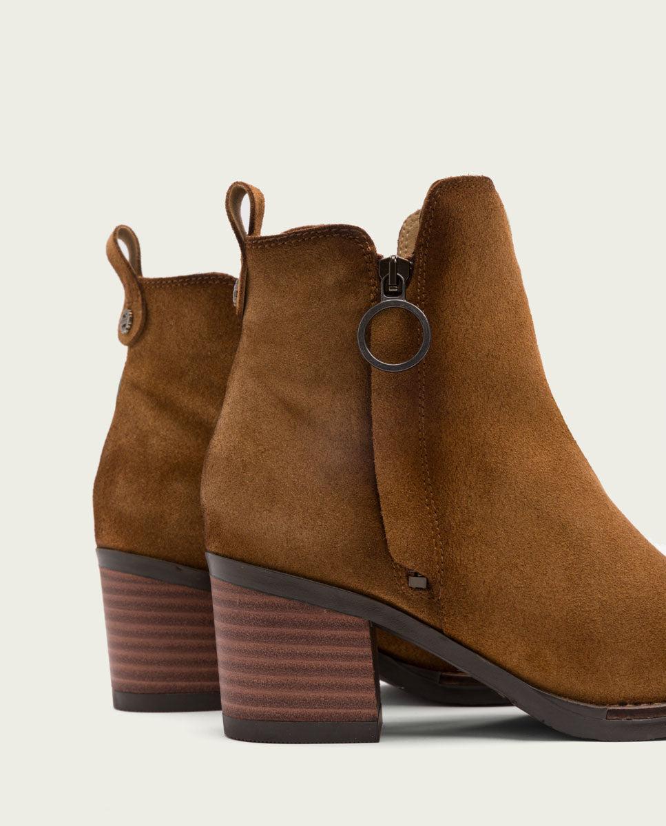 Porronet BOTINES DE PIEL CUERO CON CREMALLERA JUNO