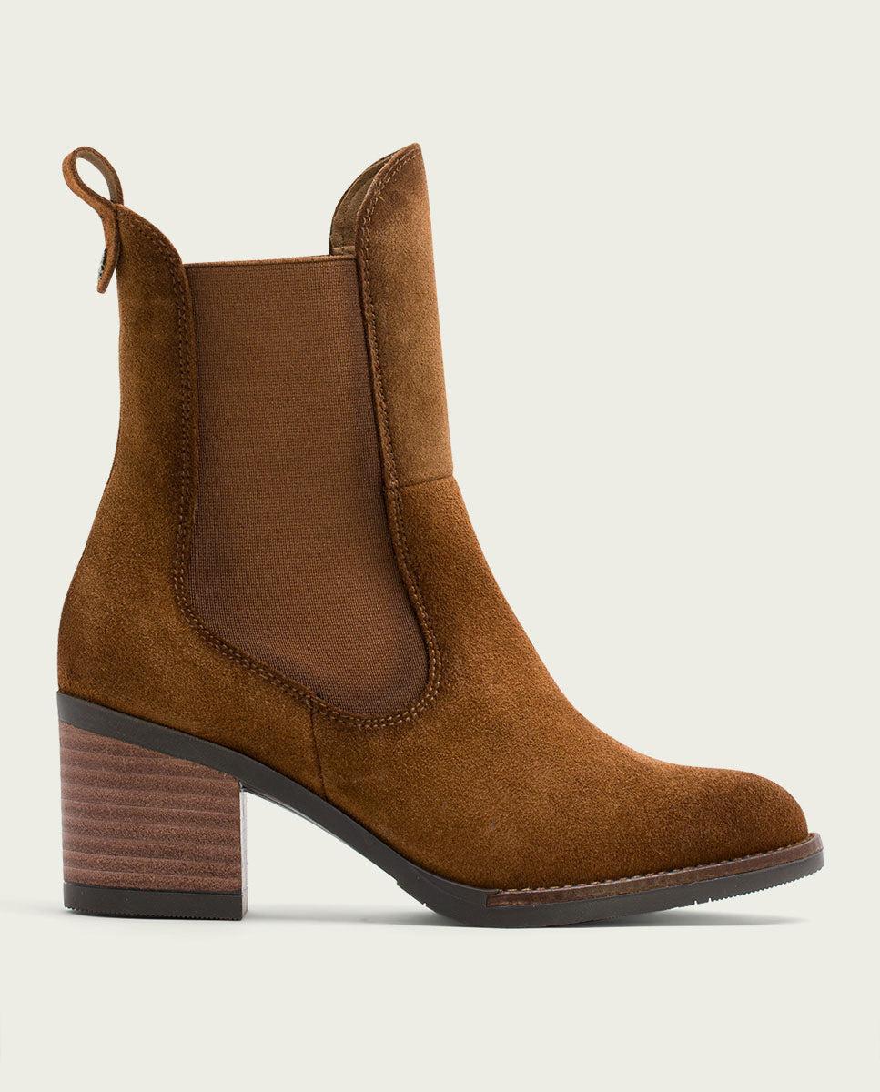 porronet BOTINES DE PIEL CUERO CON ELÁSTICOS JANA