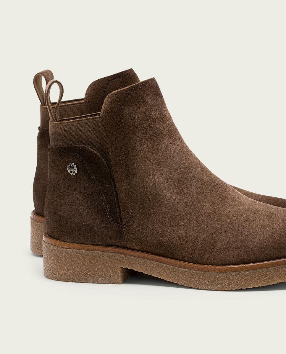 Porronet BOTINES DE PIEL MOKA CON ELÁSTICOS DALIA