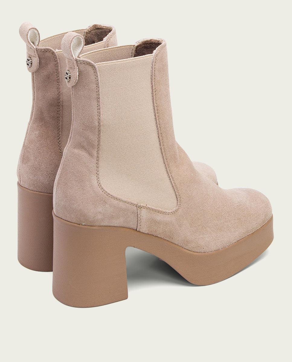 Porronet BOTINES DE TACÓN ARENA CON ELASTICOS LENA