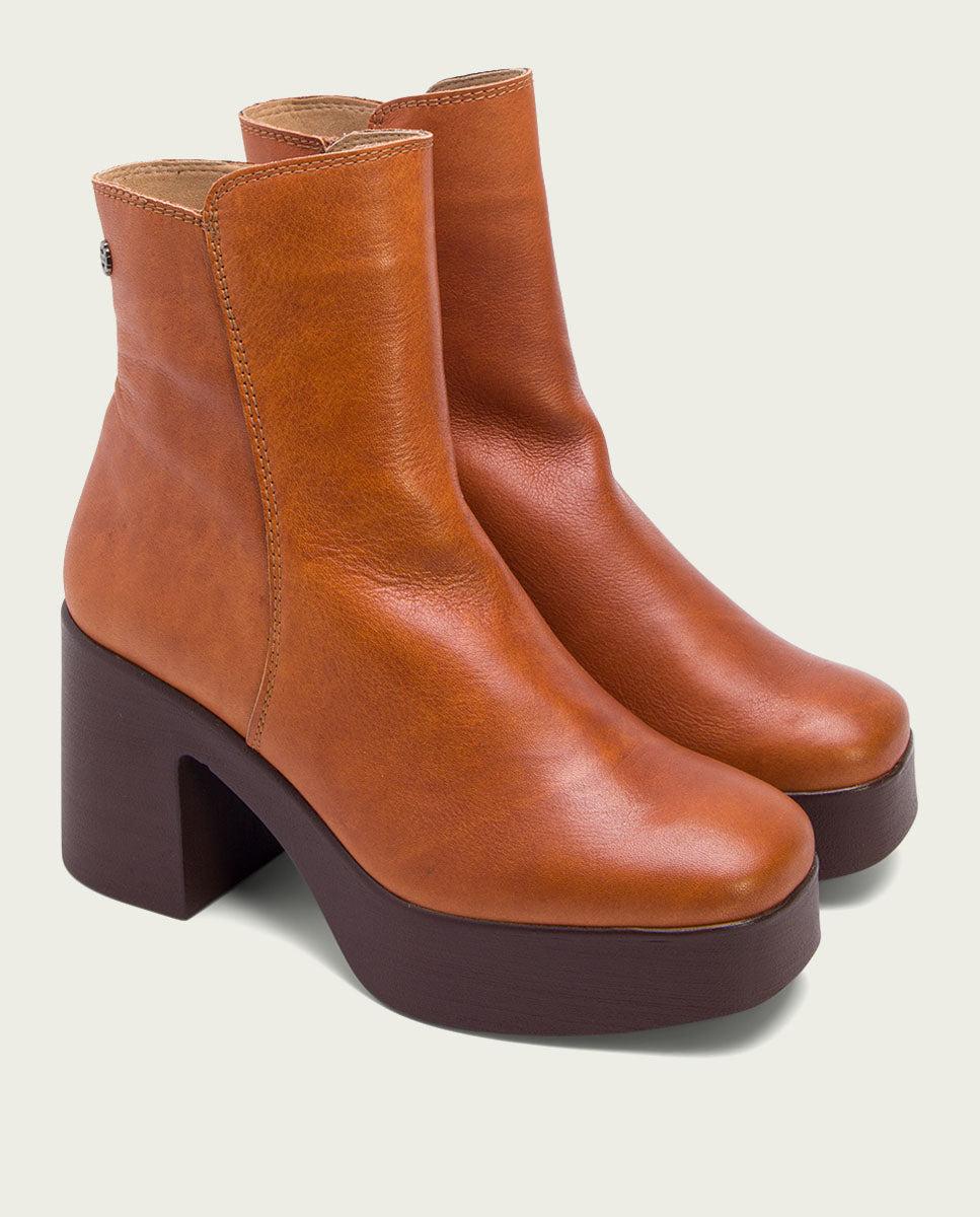 Porronet BOTINES DE TACÓN CUERO CON CREMALLERA LIA