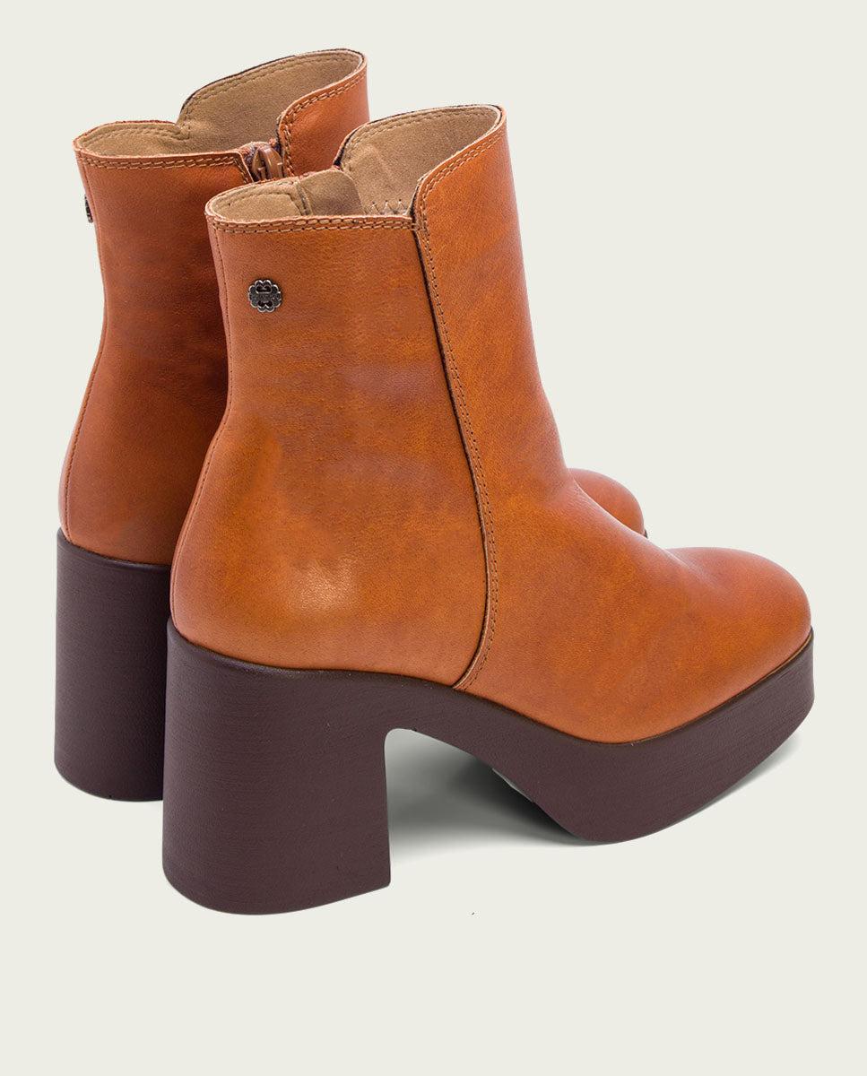 Porronet BOTINES DE TACÓN CUERO CON CREMALLERA LIA