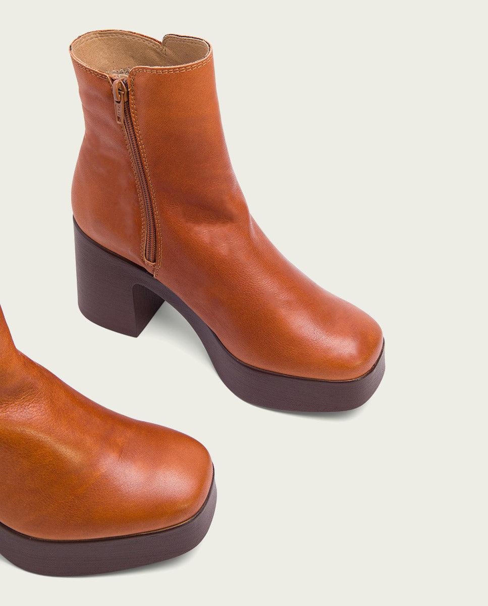 Porronet BOTINES DE TACÓN CUERO CON CREMALLERA LIA