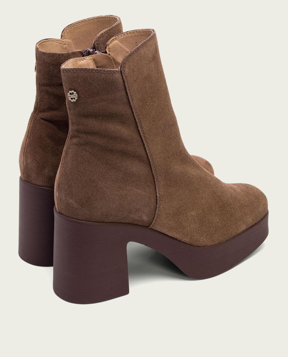 Porronet BOTINES DE TACÓN MOKA CON CREMALLERA LETA