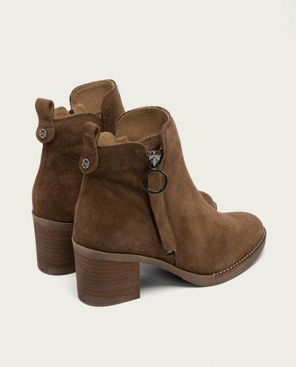 Porronet BOTINES DE TACÓN MOKA CON CREMALLERA NERY