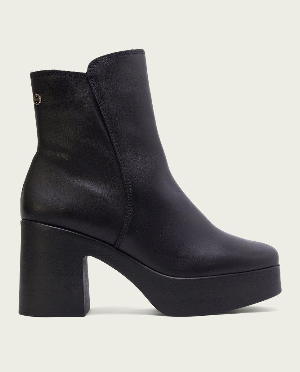 Porronet BOTINES DE TACÓN NEGRO CON CREMALLERA LIA