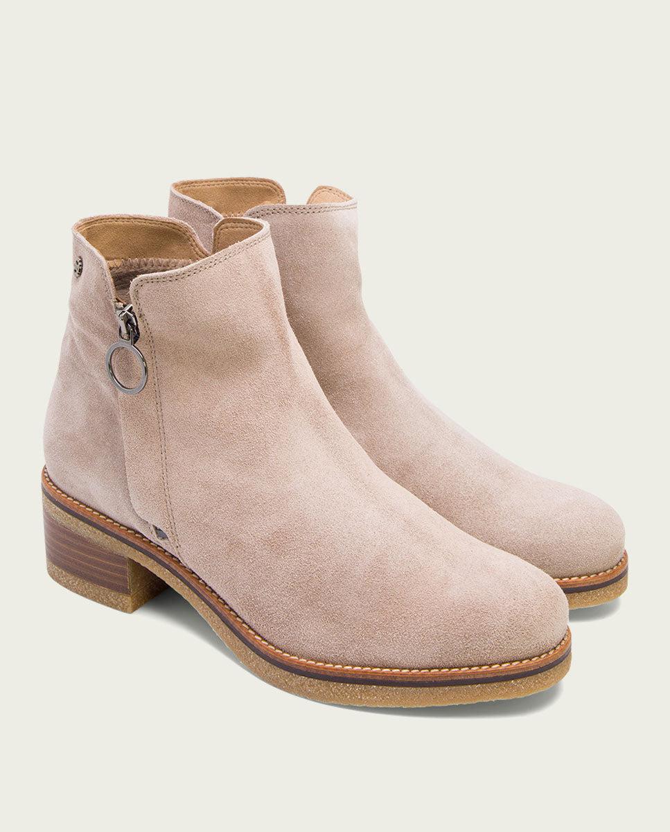 Porronet BOTINES PLANOS ARENA CON CREMALLERA POPPY