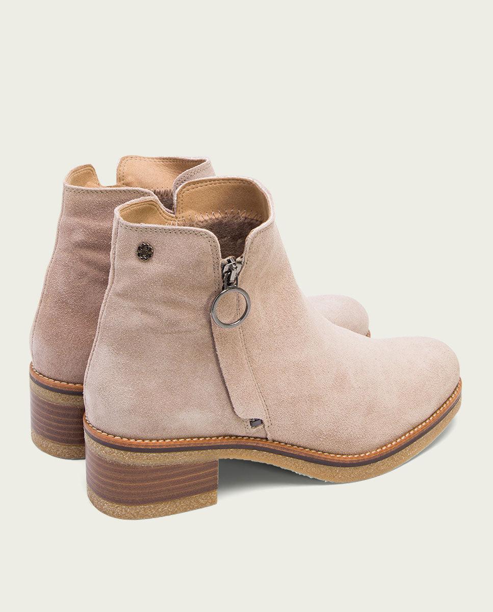 Porronet BOTINES PLANOS ARENA CON CREMALLERA POPPY