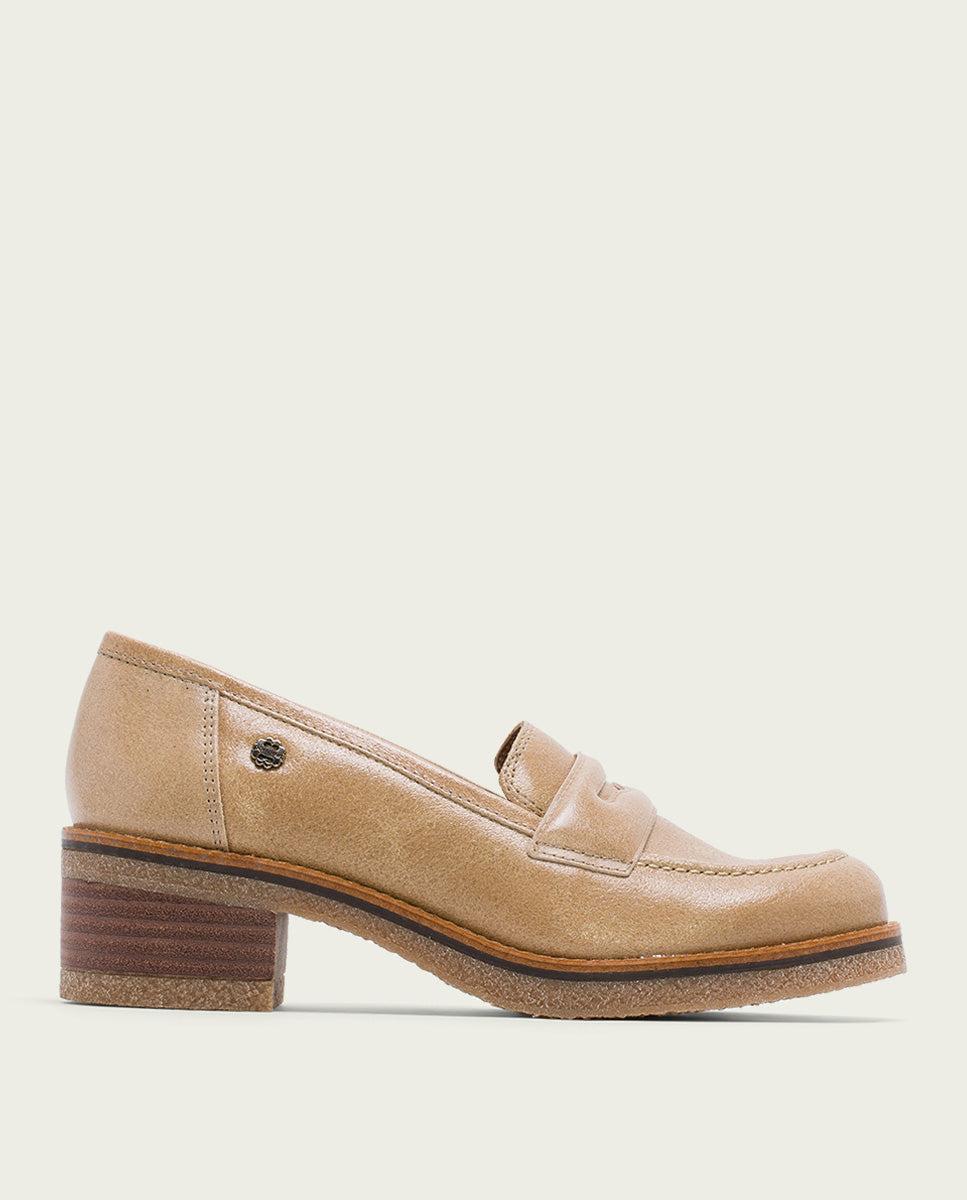 Porronet MOCASINES DE PIEL CAMEL GALIA