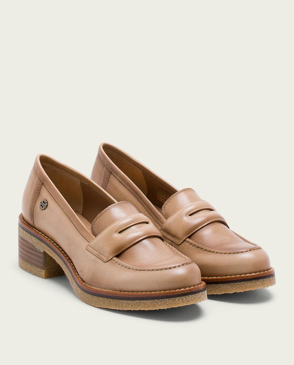 Porronet MOCASINES DE PIEL CAMEL GARAZI