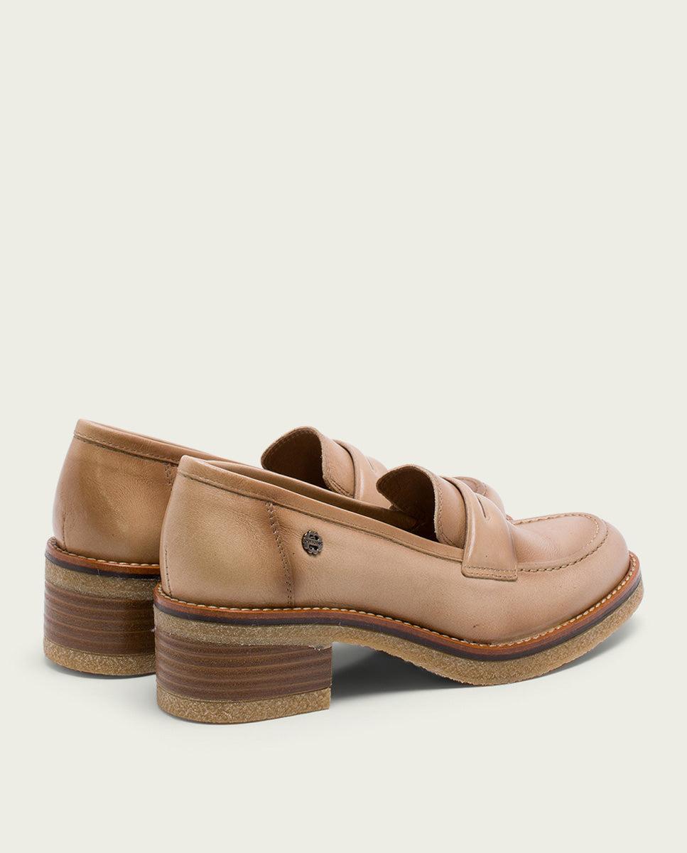 Porronet MOCASINES DE PIEL CAMEL GARAZI