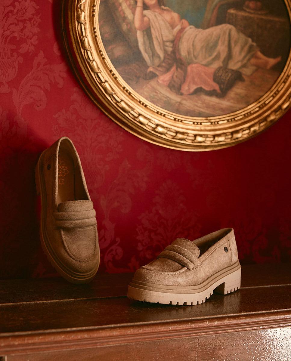 porronet MOCASINES DE SERRAJE ARENA FEBE