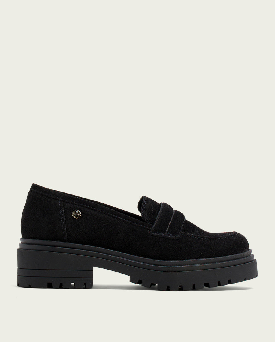 porronet MOCASINES DE SERRAJE NEGROS FEBE