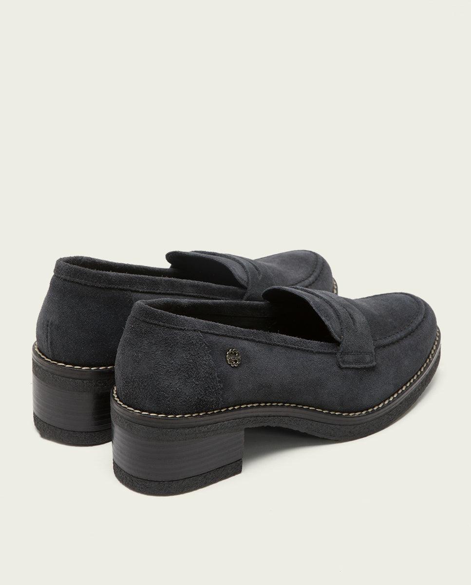 Porronet MOCASINES PLANOS CARBÓN PARIS