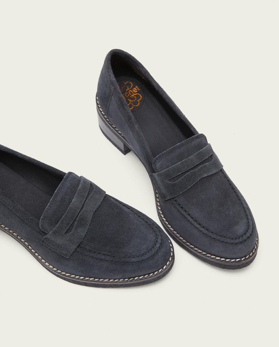 Porronet MOCASINES PLANOS CARBÓN PARIS