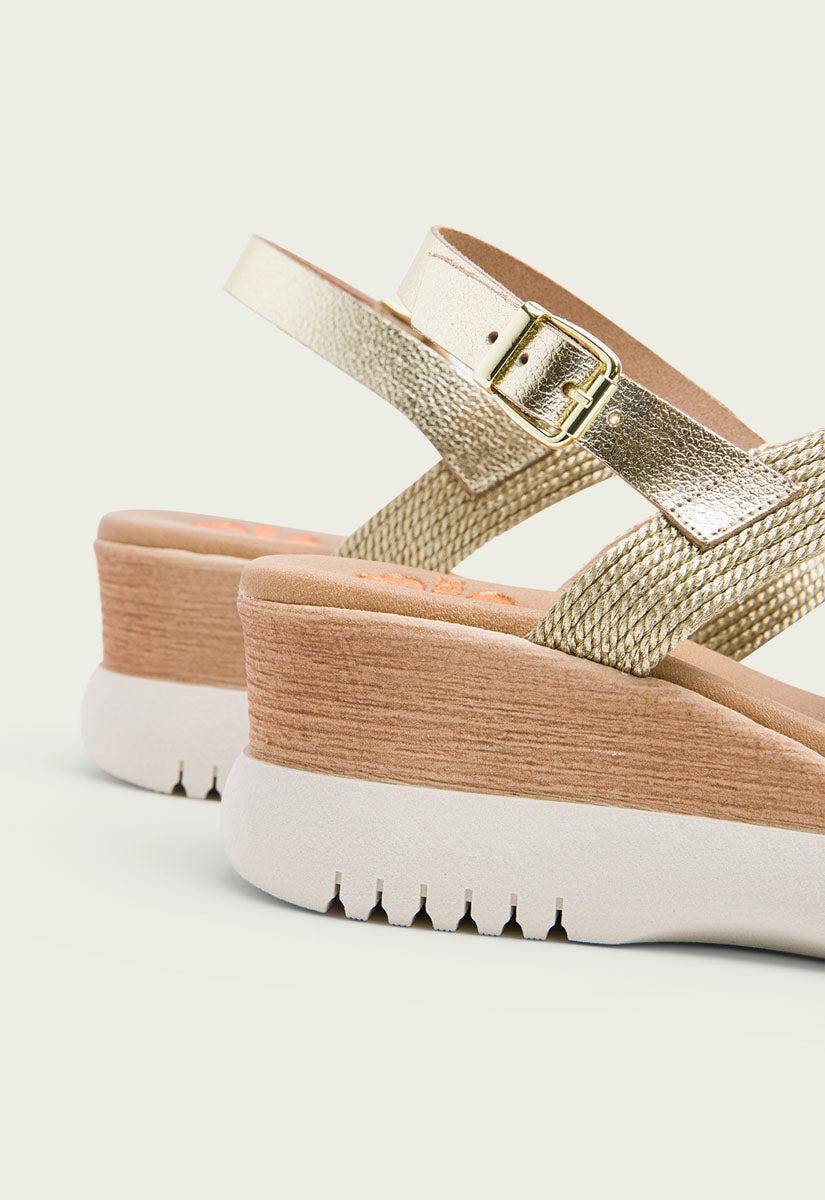 Porronet SANDALIA CUÑA PLATINO ELISA