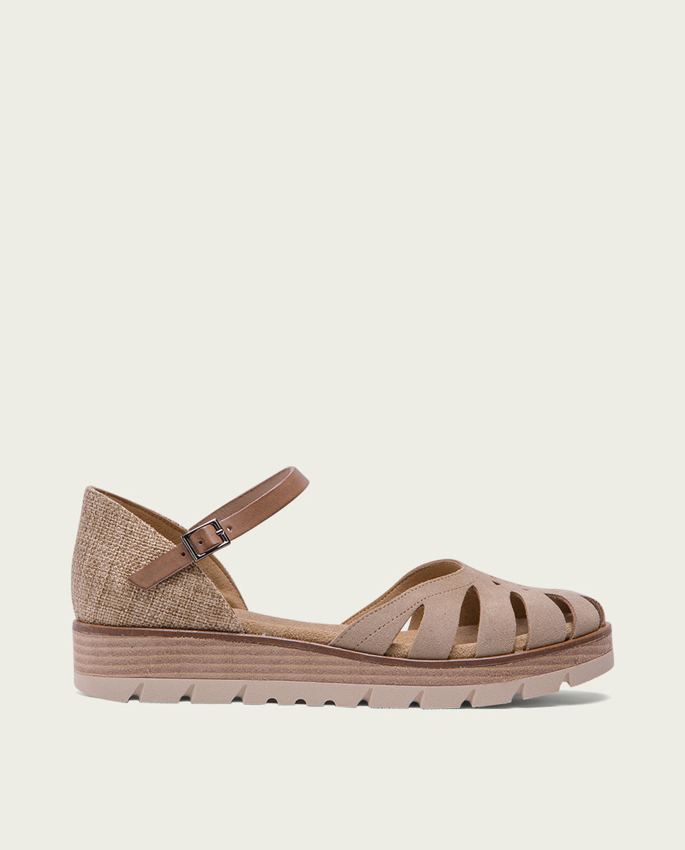 porronet SANDALIA DE SERRAJE ARENA BIANCA