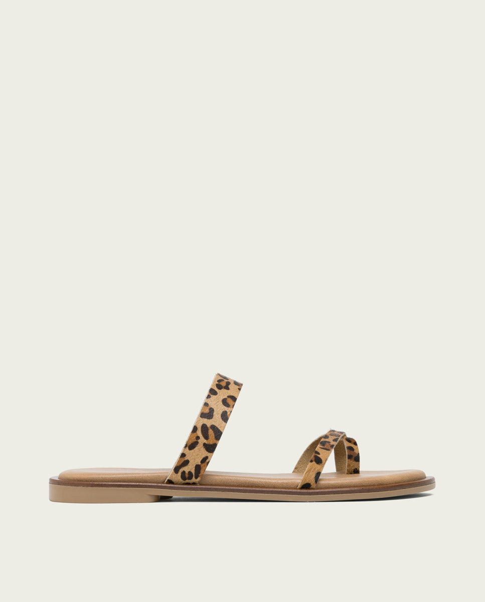 Porronet SANDALIA PLANA PIEL ANIMAL PRINT CELINE