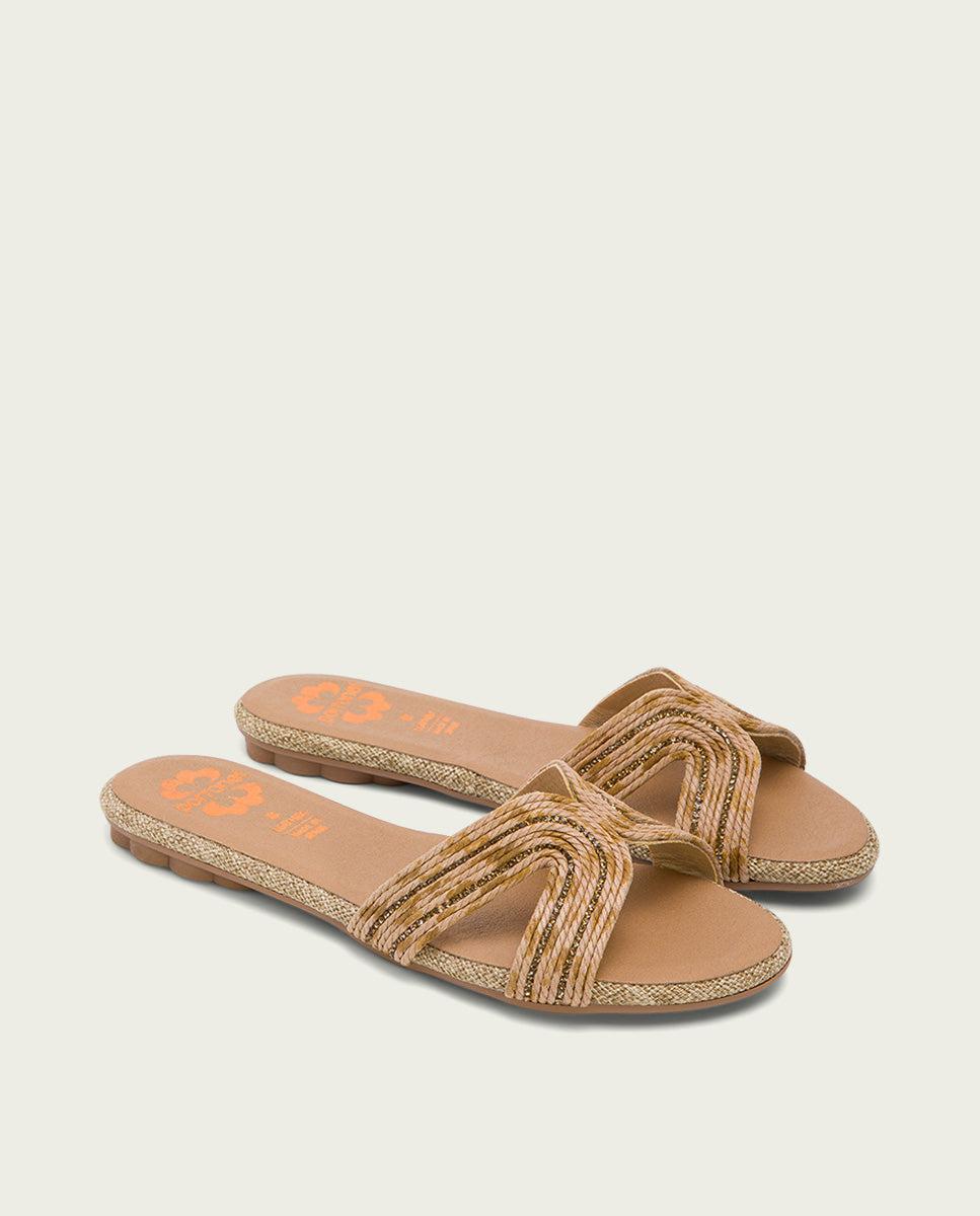 Porronet SANDALIA PLANA PIEL CUERO ALMA