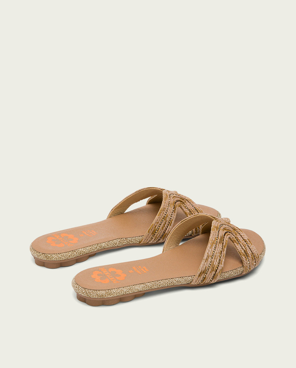 Porronet SANDALIA PLANA PIEL CUERO ALMA