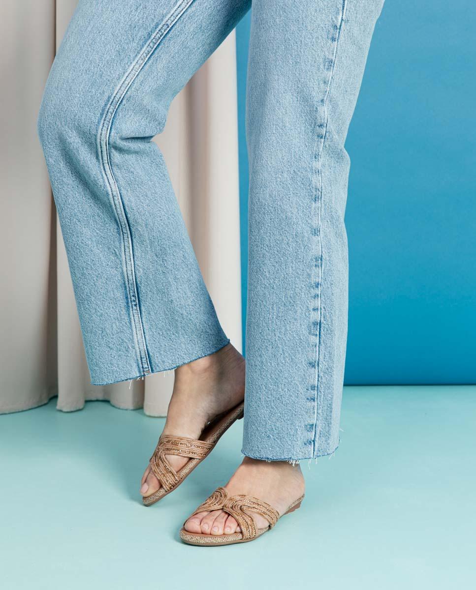 porronet SANDALIA PLANA PIEL CUERO ALMA