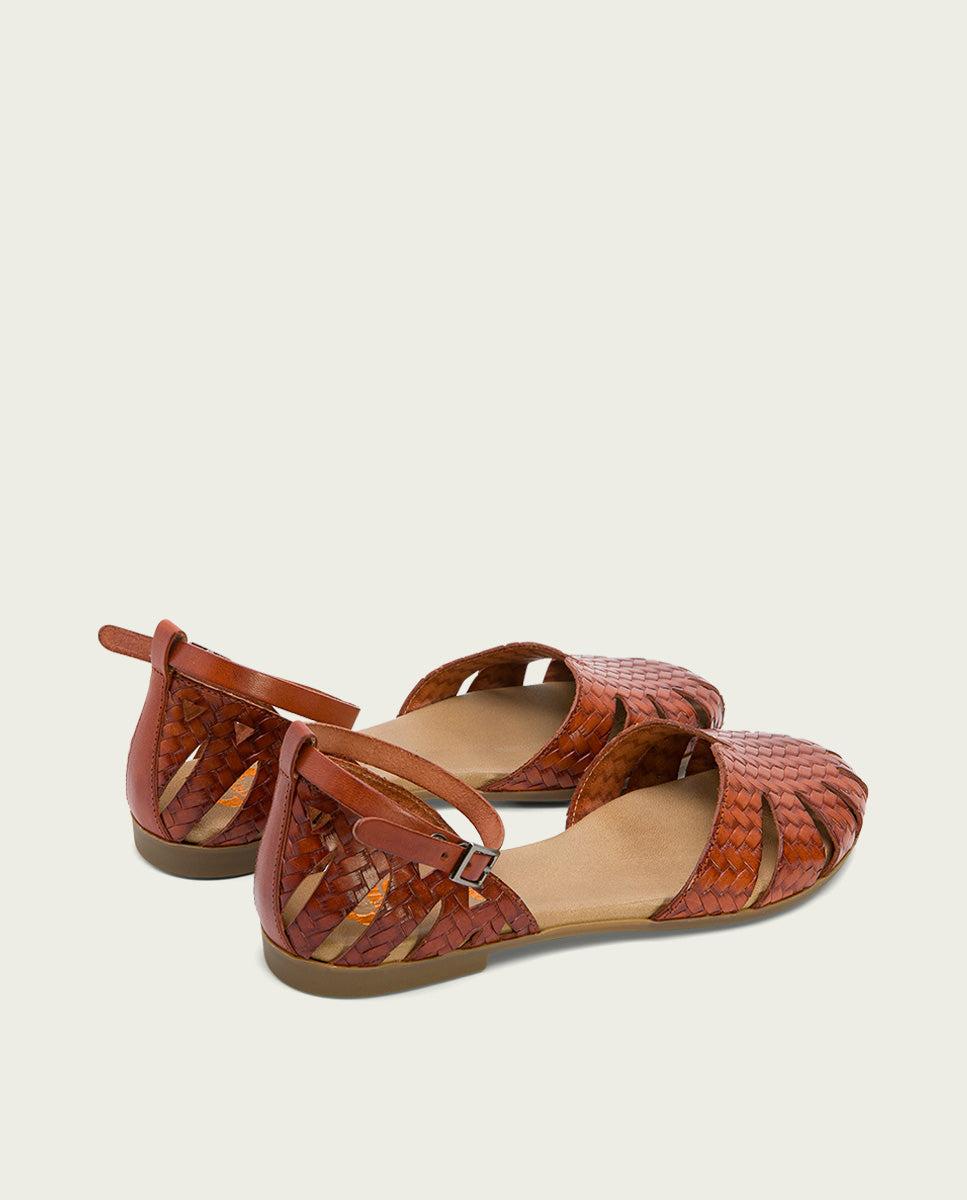 Porronet SANDALIA PLANA PIEL CUERO BECCA