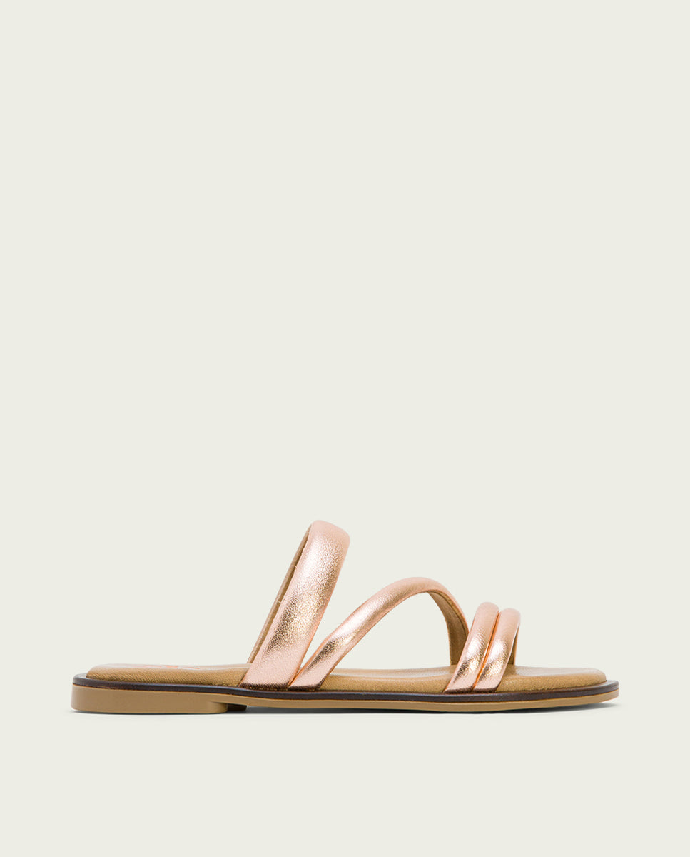 Porronet SANDALIA PLANA PIEL ROSÉ CAROL