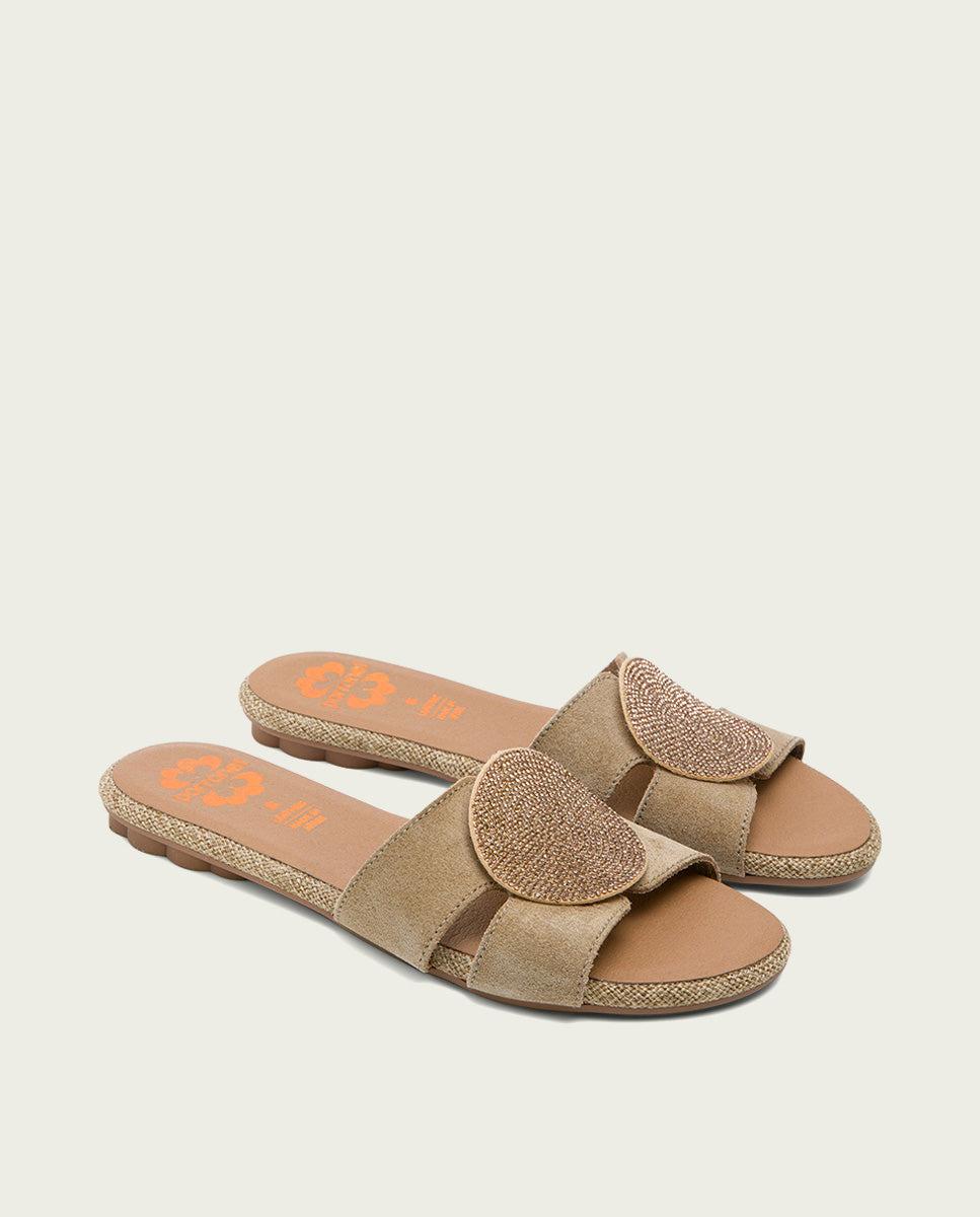 Porronet SANDALIA PLANA SERRAJE ARENA ADELE