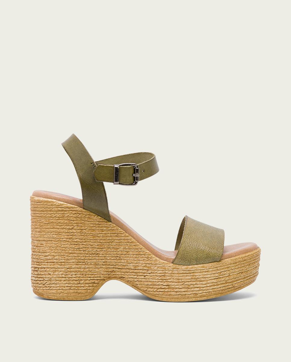 Porronet SANDALIA TACON ALTO KAKI MICHELE