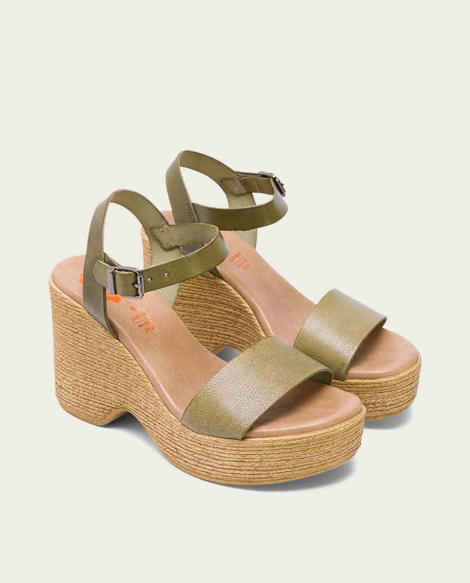 Porronet SANDALIA TACON ALTO KAKI MICHELE