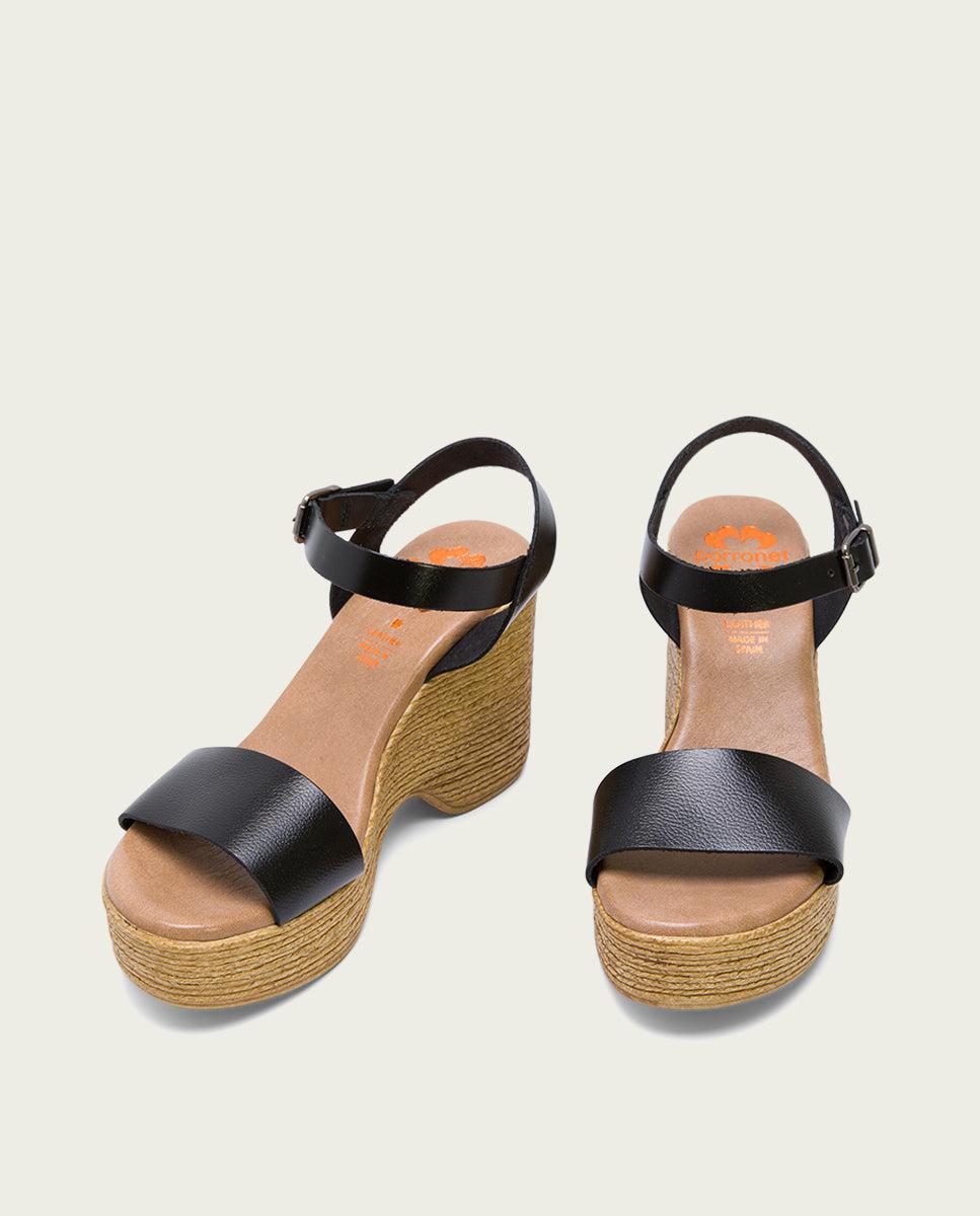 Porronet SANDALIA TACON ALTO NEGRO MICHELE